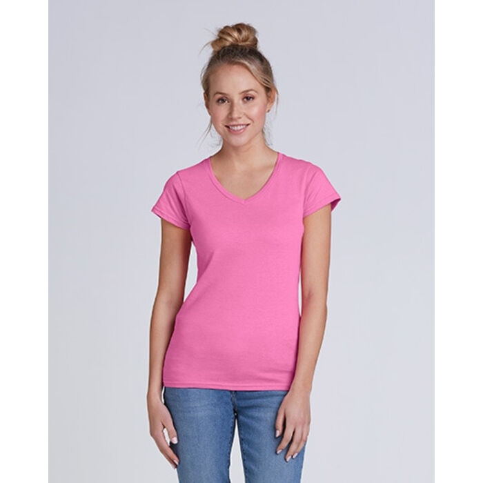 Softstyle Women's V-Neck Short Sleeve T-Shirt Thumbnail