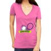 Tultex 214 - Ladies' Slim Fit Fine Jersey V-Neck Thumbnail