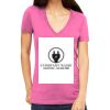 Tultex 214 - Ladies' Slim Fit Fine Jersey V-Neck Thumbnail