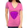 Tultex 214 - Ladies' Slim Fit Fine Jersey V-Neck Thumbnail