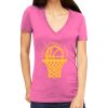Tultex 214 - Ladies' Slim Fit Fine Jersey V-Neck Thumbnail