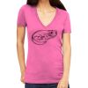 Tultex 214 - Ladies' Slim Fit Fine Jersey V-Neck Thumbnail