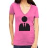 Tultex 214 - Ladies' Slim Fit Fine Jersey V-Neck Thumbnail