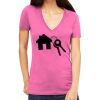 Tultex 214 - Ladies' Slim Fit Fine Jersey V-Neck Thumbnail