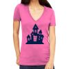 Tultex 214 - Ladies' Slim Fit Fine Jersey V-Neck Thumbnail