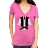 Tultex 214 - Ladies' Slim Fit Fine Jersey V-Neck Thumbnail