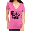 Tultex 214 - Ladies' Slim Fit Fine Jersey V-Neck Thumbnail